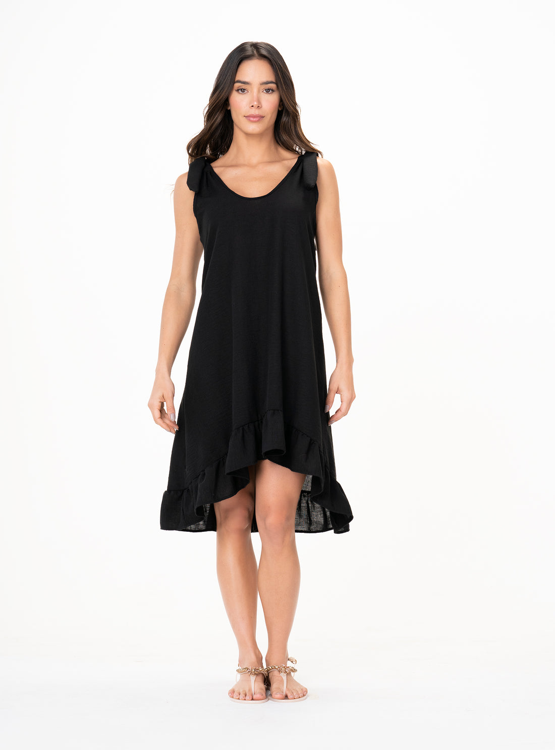 Vestido Corto Tejido Plano