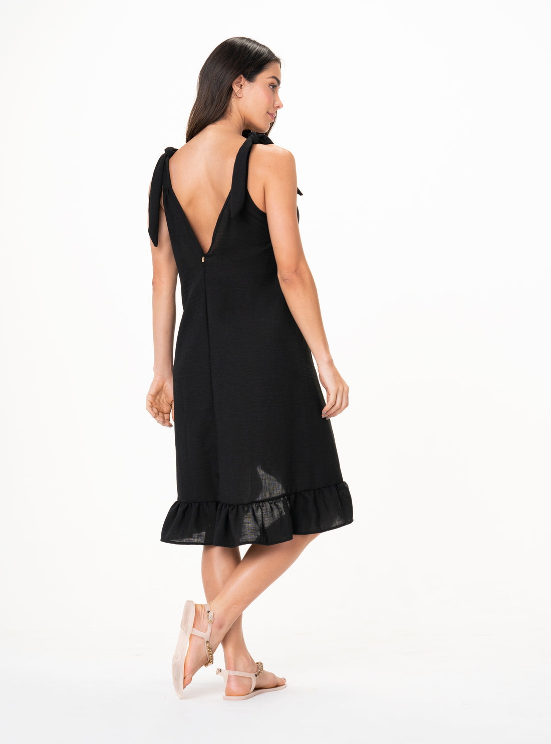 Vestido Corto Tejido Plano